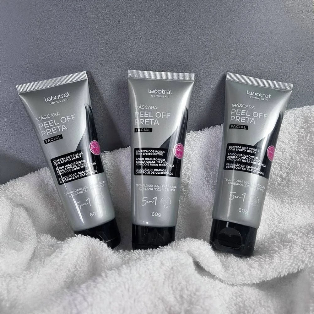 Máscara Facial Peel Off Preta 5 Em 1 60g - Labotrat em Promoção