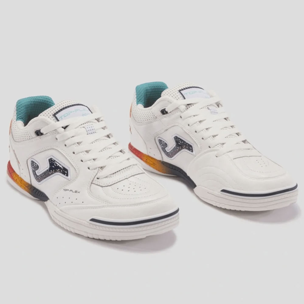 Chuteira Futsal Joma Top Flex Unissex Branca em Promoção | Ofertas