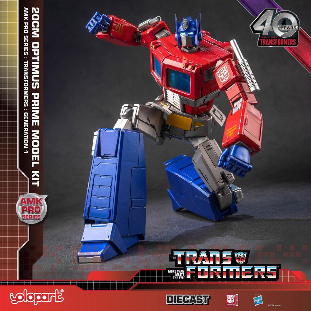 Boneco de ação yolopark Transformers Optimus Prime G1 20cm em