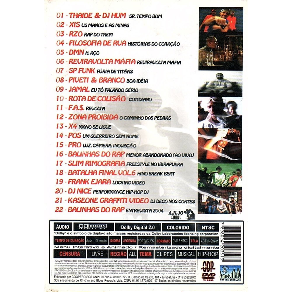 hiphop DVDまとめ売り Dvd Rap E Hip Hop V 1 Os Melhores Videoclipes Orig Lacrado | Frete