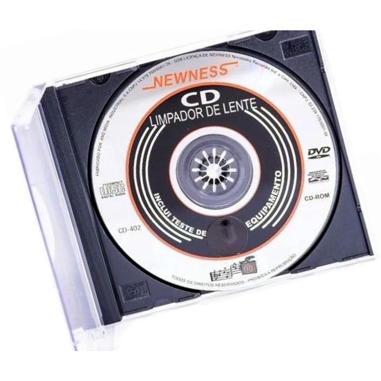 Limpador De Lentes Newness Aparelho Cd / Dvd / Cd-Rom em Promoção