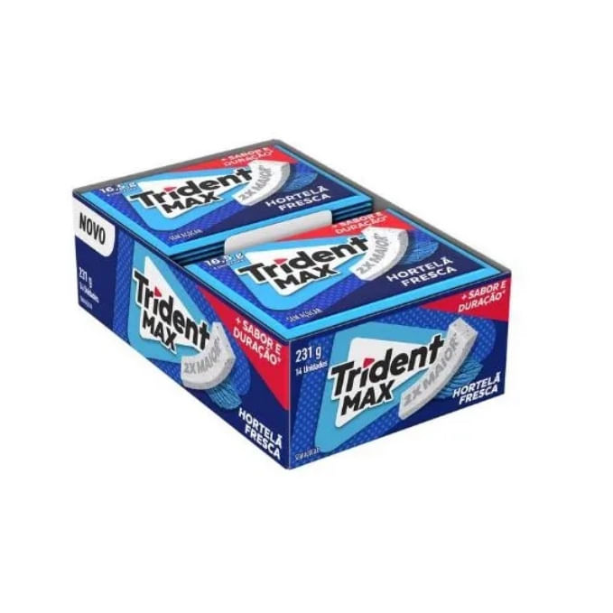 まみ Chiclete Trident Max Hortelã Fresca 16.5g - Farmais