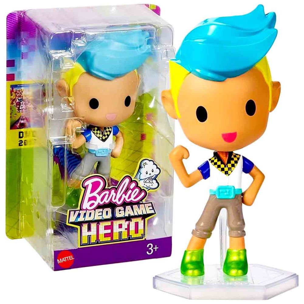 Barbie Boneco Ken Kris Pixel 12 cm - Um mundo de Video Game Hero