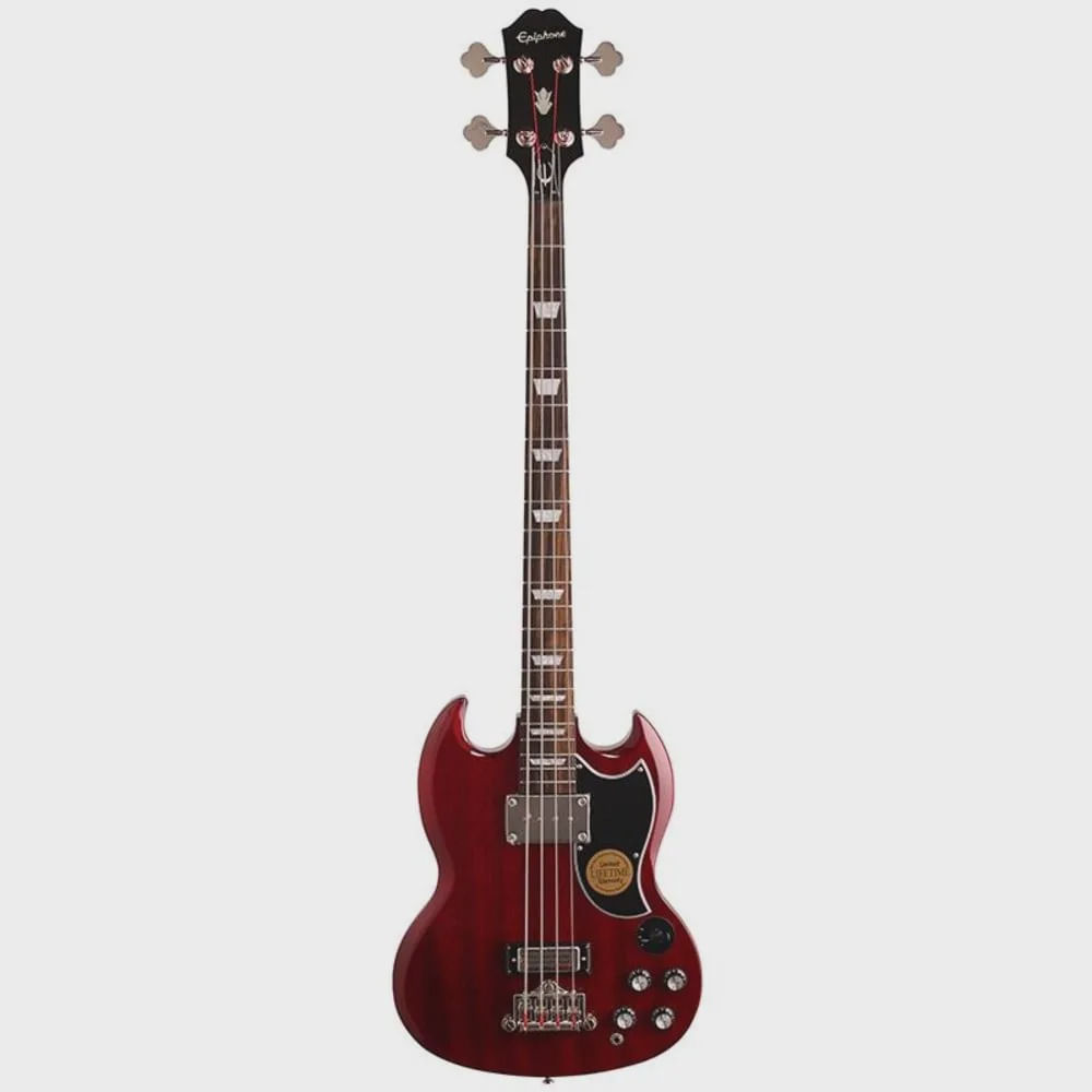 Contrabaixo Epiphone Eb3 Sg Bass 4 Cordas Cherry em Promoção
