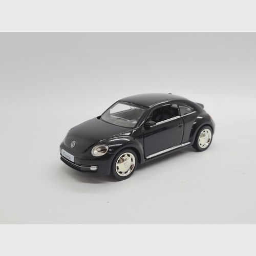 Miniatura Volkswagen New Beetle Preto 2012 Metal Escala1:32 em