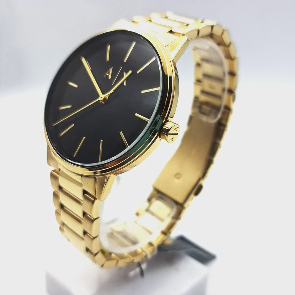 Relógio armani exchange dourado masculino AX7119B1 K05KP1KX em