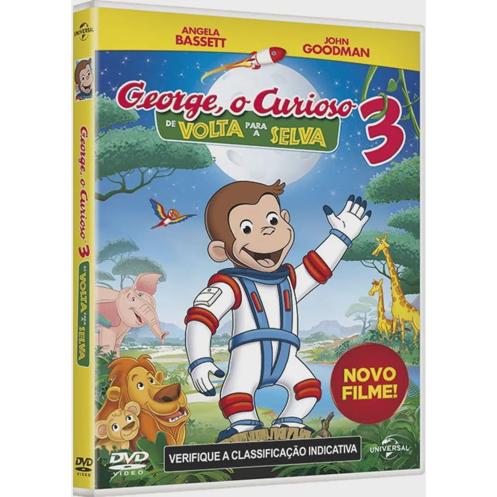 George O Curioso 3 De Volta A Selva dvd original lacrado em