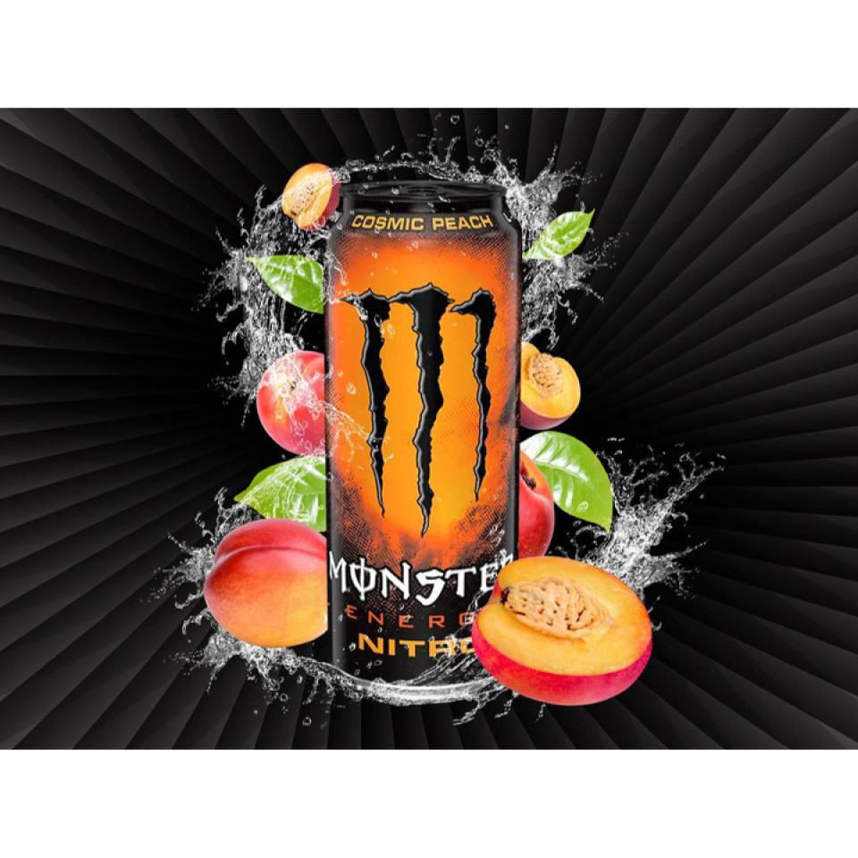 Bebida Monster Energy Nitro Cosmic Peach 500ml - Importado em