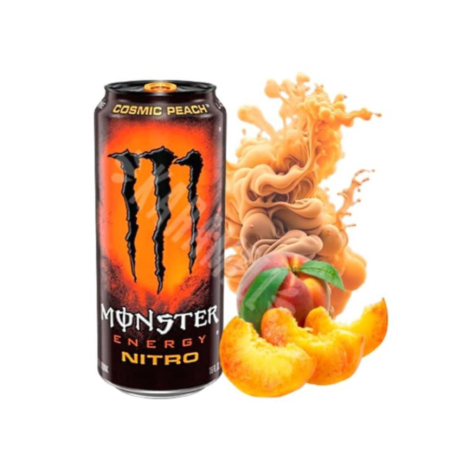 Bebida Monster Energy Nitro Cosmic Peach 500ml - Importado em