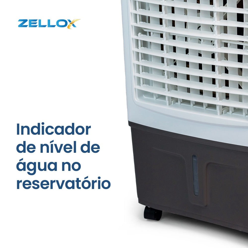 Climatizador Portátil de Ar Frio 4 em 1 Zellox ZLX-30A 220V Branco