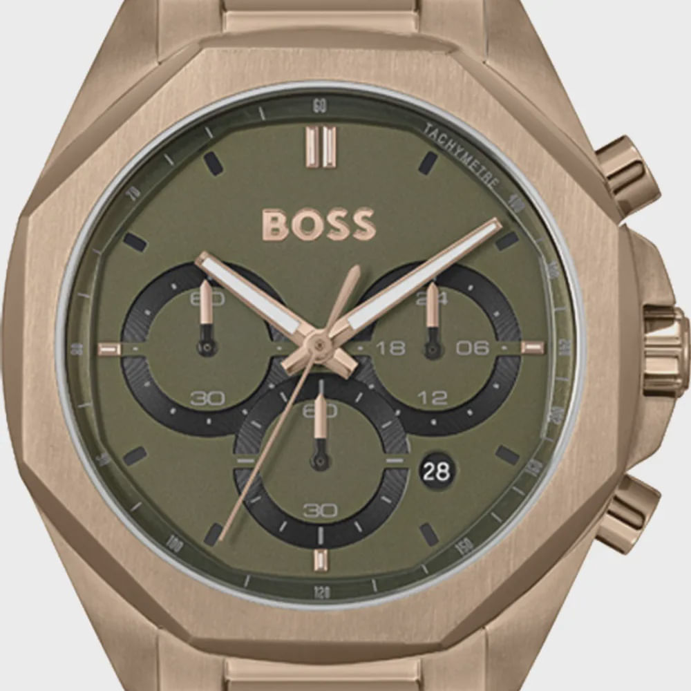 Relógio Hugo Boss 1514019 Bronze Original Novo Com Nf Danfe em