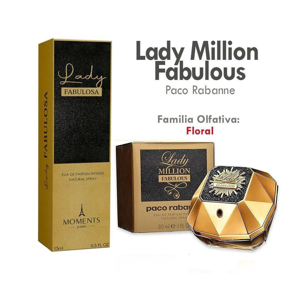Perfume Lady Fabulosa Moments Paris 15Ml em Promoção | Ofertas na