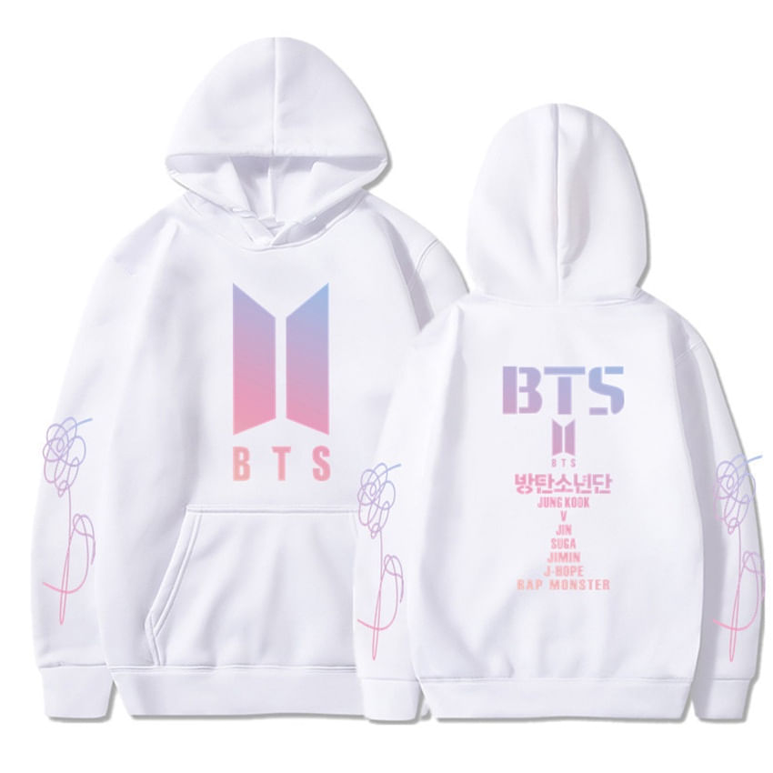 2024 white bts hoodie