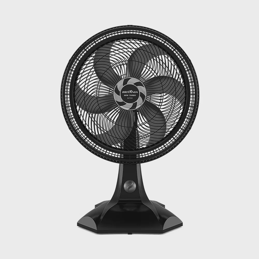Ventilador de Mesa 6 Pás Britânia Maxx Force 60w Preto 30 Cm - 220v - Bvt301