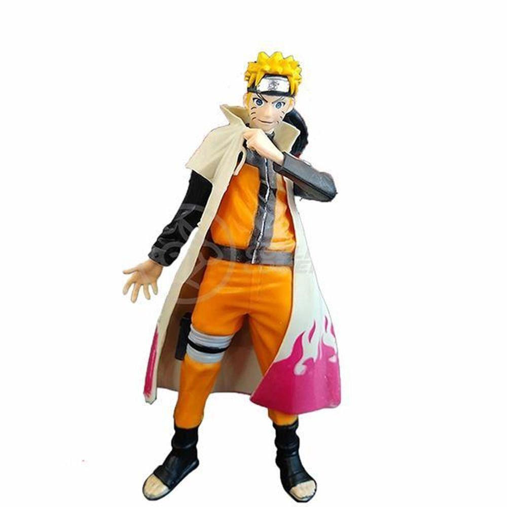 Brinquedo Action Figure Naruto Uzumaki Hokage 18Cm Colecionável
