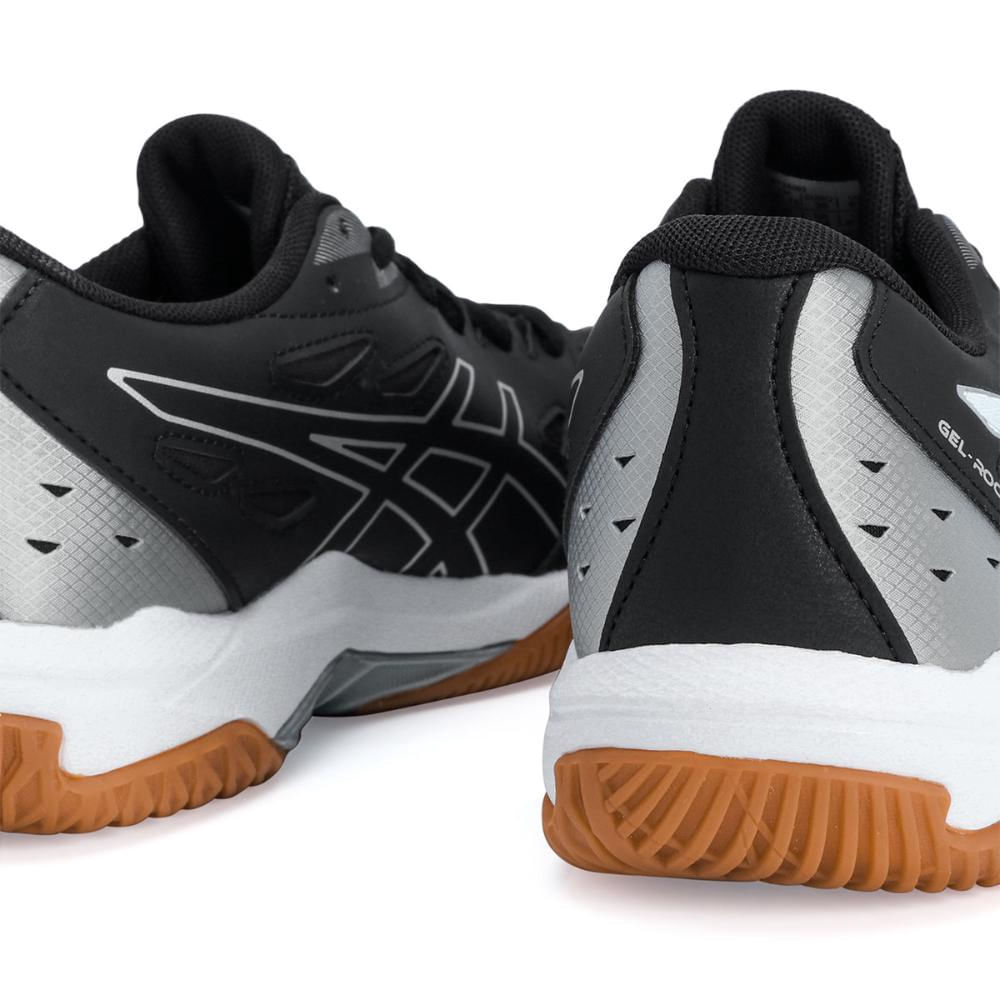 Tênis Asics Gel Rocket 11 Preto Cinza e Branco em Promoção