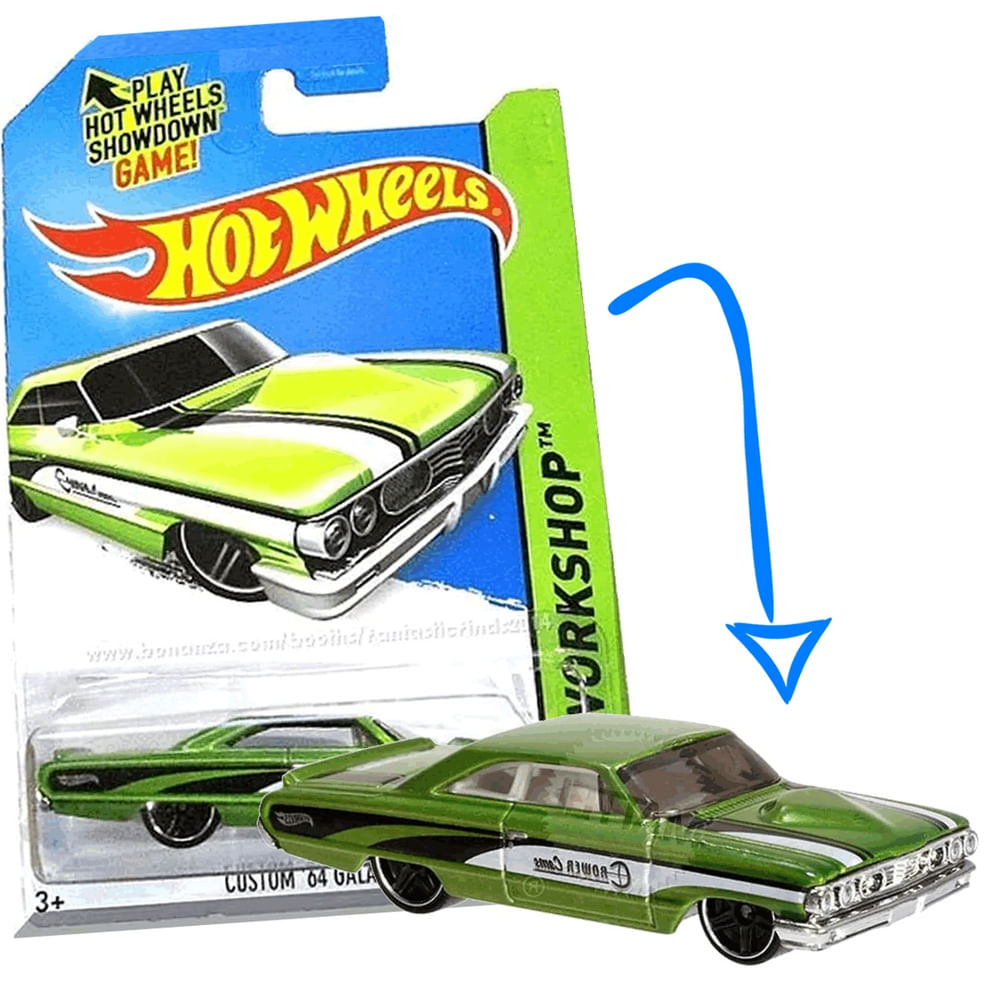 Hot wheels Custom 64 Galaxie 500 Verde Mattel BFG09 em Promoção