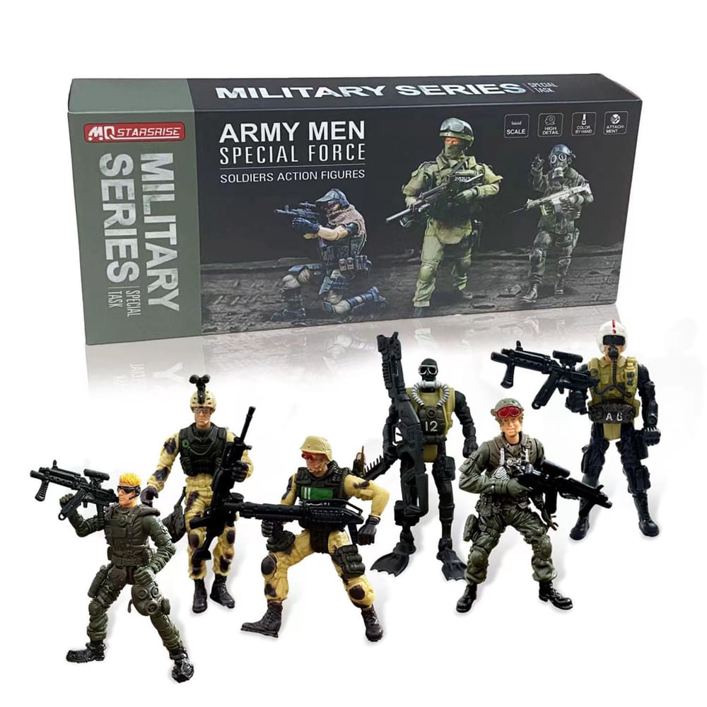 Boneco de ação Army Men Toy Soldiers mqstarsrise Army Men em