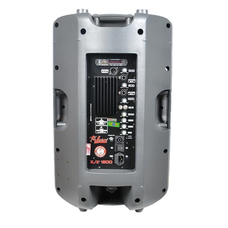 Caixa Ativa Leacs Lt 1500 400W Falante 15 Pol Cor Grafite em