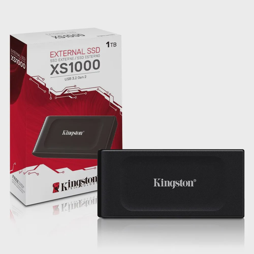 Imagem do produto SSD Externo Kingston XS1000 1TB - Preto em Americanas