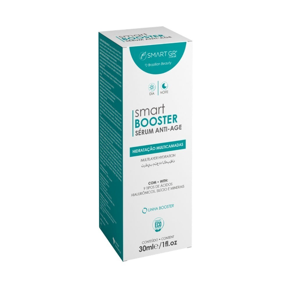 Sérum 9 Tipos de Ácido Hialurônico Silício 30m Smart Booster Sérum 9 Tipos de Ácido Hialurônico Silício 30m Smart Booster