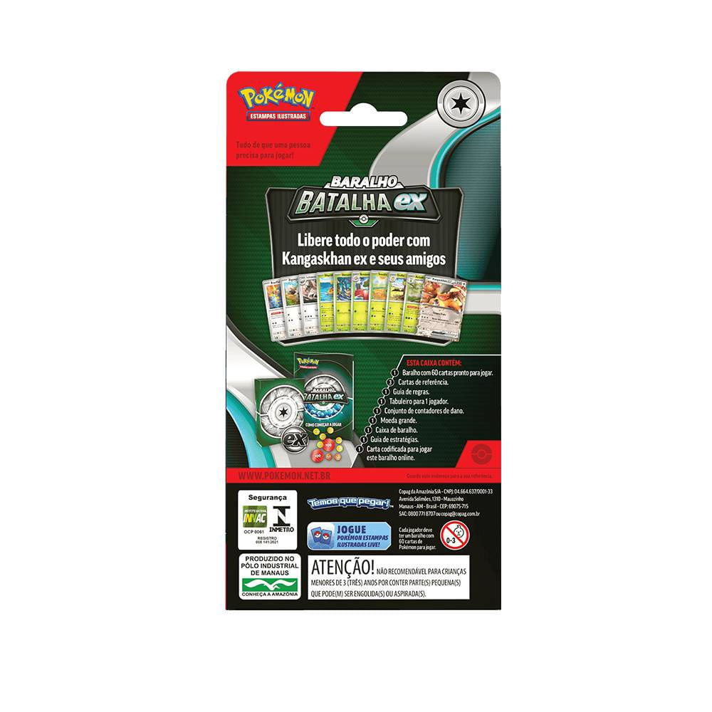Deck Pokémon Cards EV05 Batalha Greninja/Kangaskhan - Copag em