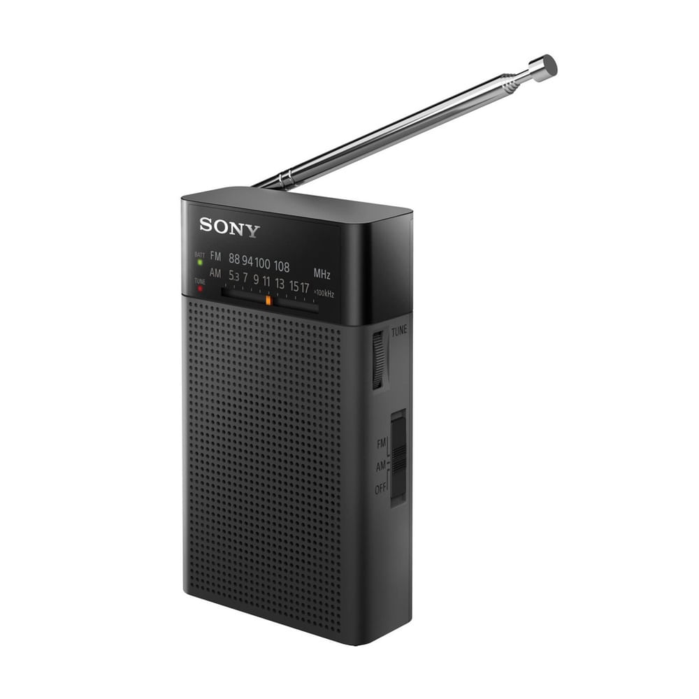 Rádio portátil Sony ICF-P27 com alto-falante e sintonizador am/fm