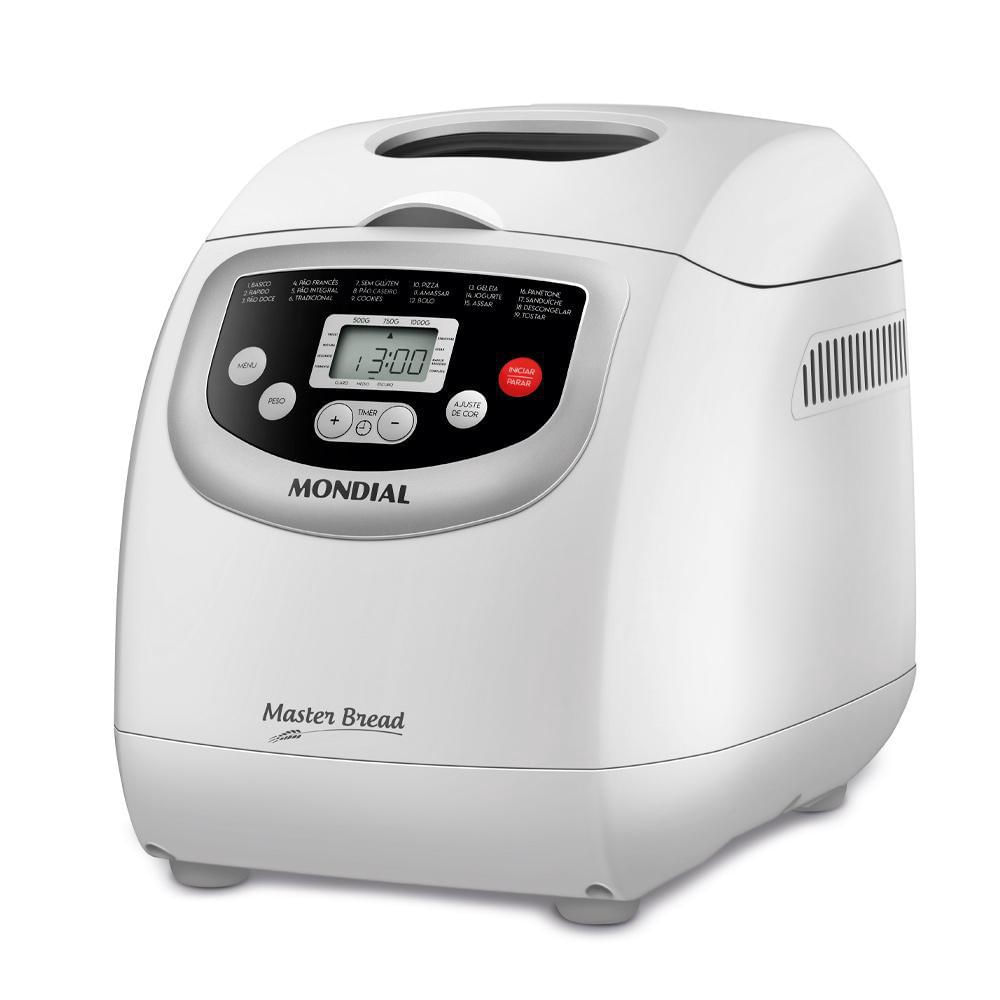 Panificadora Mondial Master Bread Branco 1000g 19 Ciclos - 220v Npf54