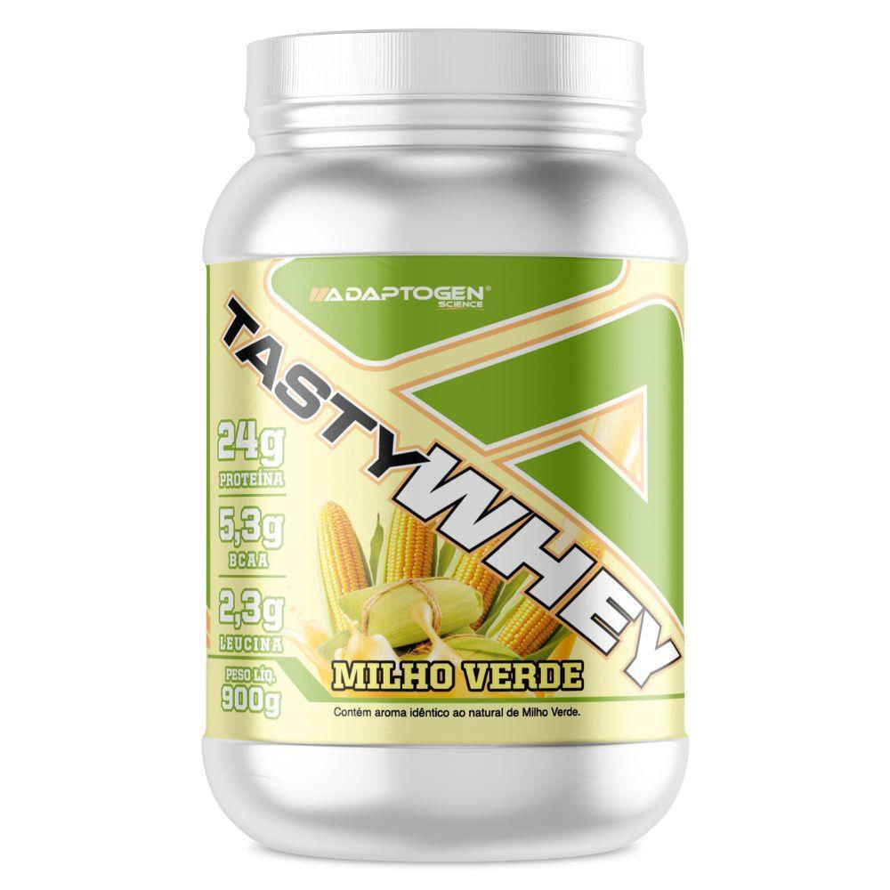 Tasty Whey Isolado Hidrolisado Milho Verde 900G - Adaptogen em
