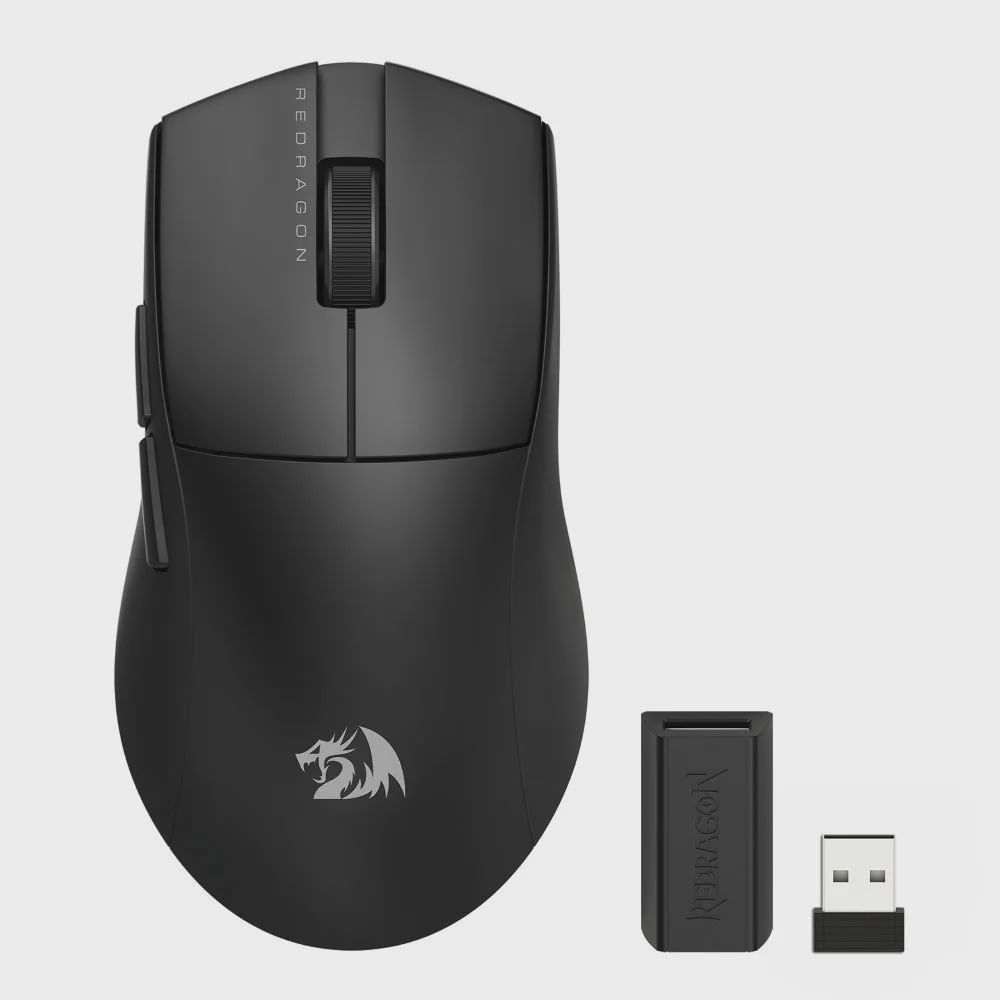 Imagem do produto Mouse Gamer sem fio Redragon King Pro Preto - M916-PRO-1K em Americanas