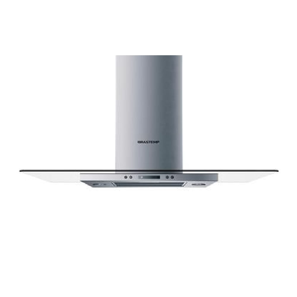 Coifa de Ilha Brastemp 100 Cm Inox - 110v - Com Vidro - Bav10arana