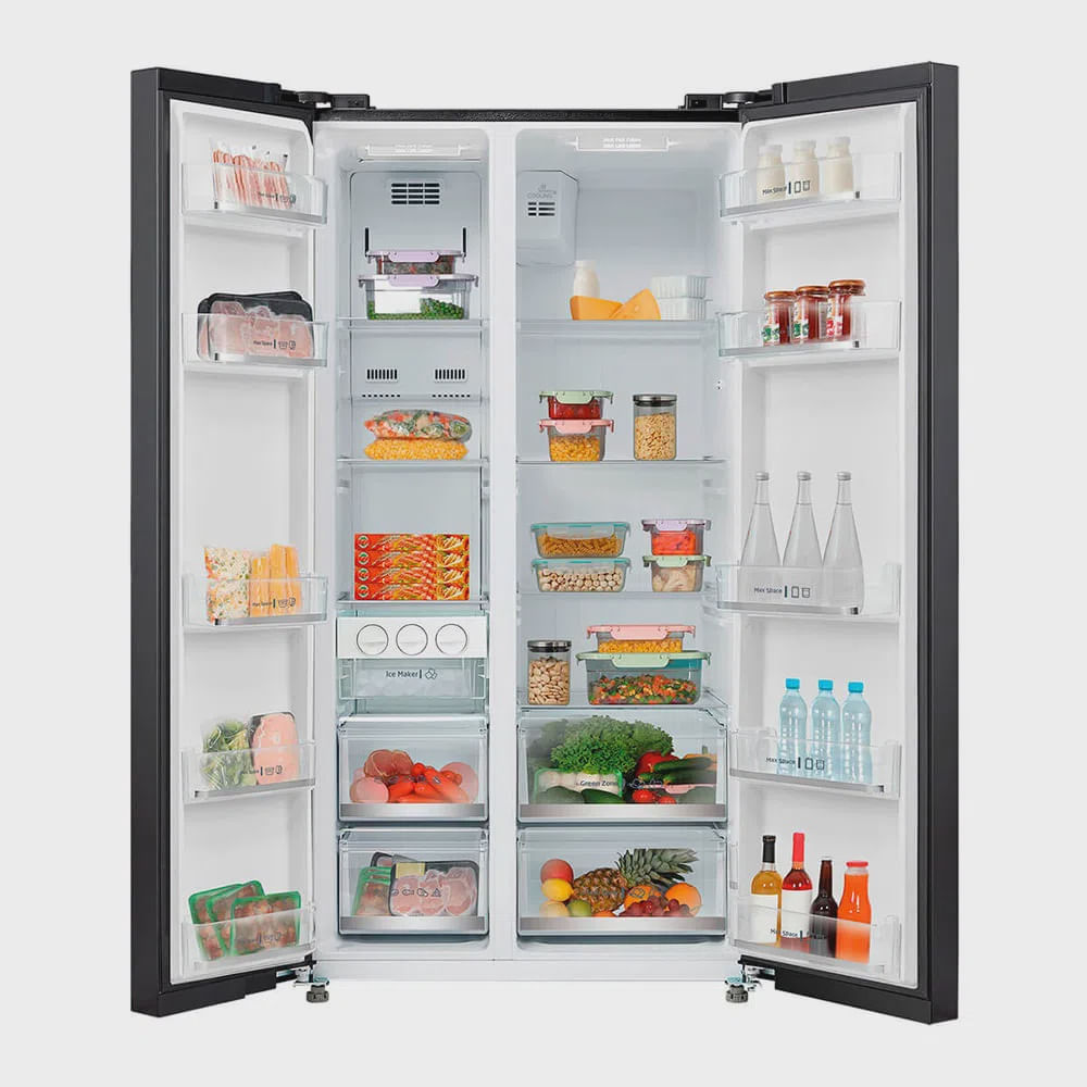 Geladeira Frost Free Side by Side 528L cor Preto Midea em Promoção