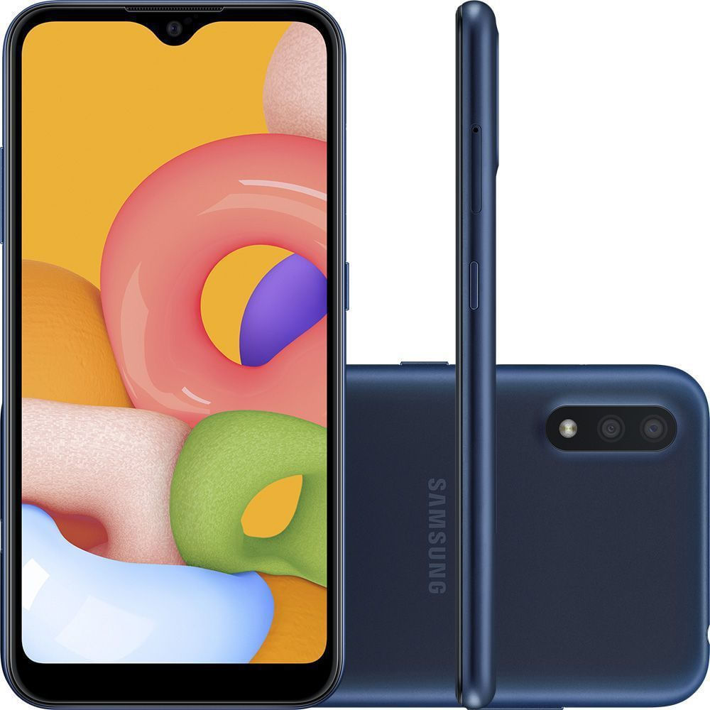 Samsung Galaxy A01 A015m 32gb Azul - Dual Chip