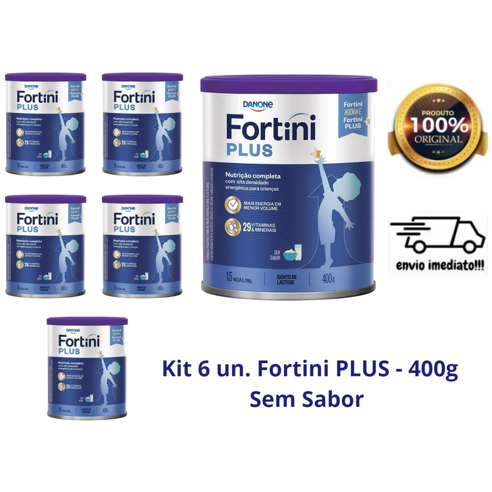 Kit 6 un. Fortini Plus Sem Sabor - 400g em Promoção | Ofertas na