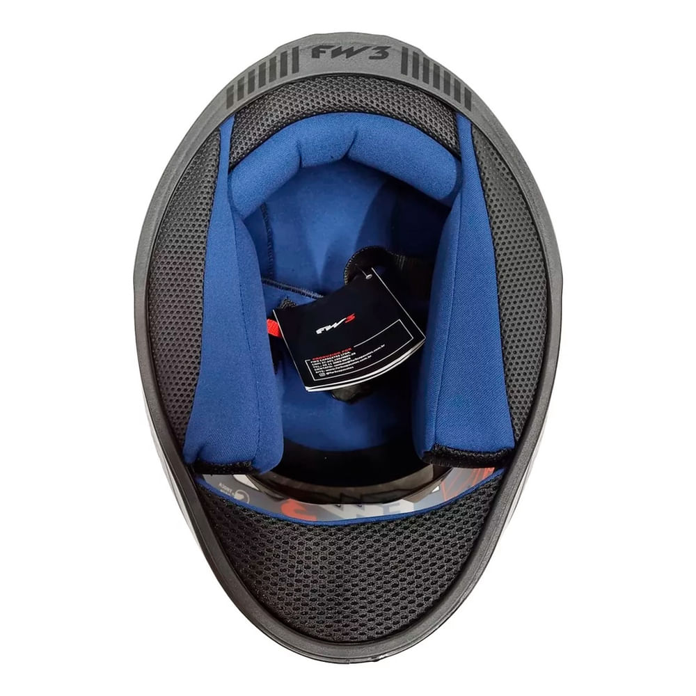 Capacete Moto Fechado gtn Fox Viseira Cristal Grafite Inmetro