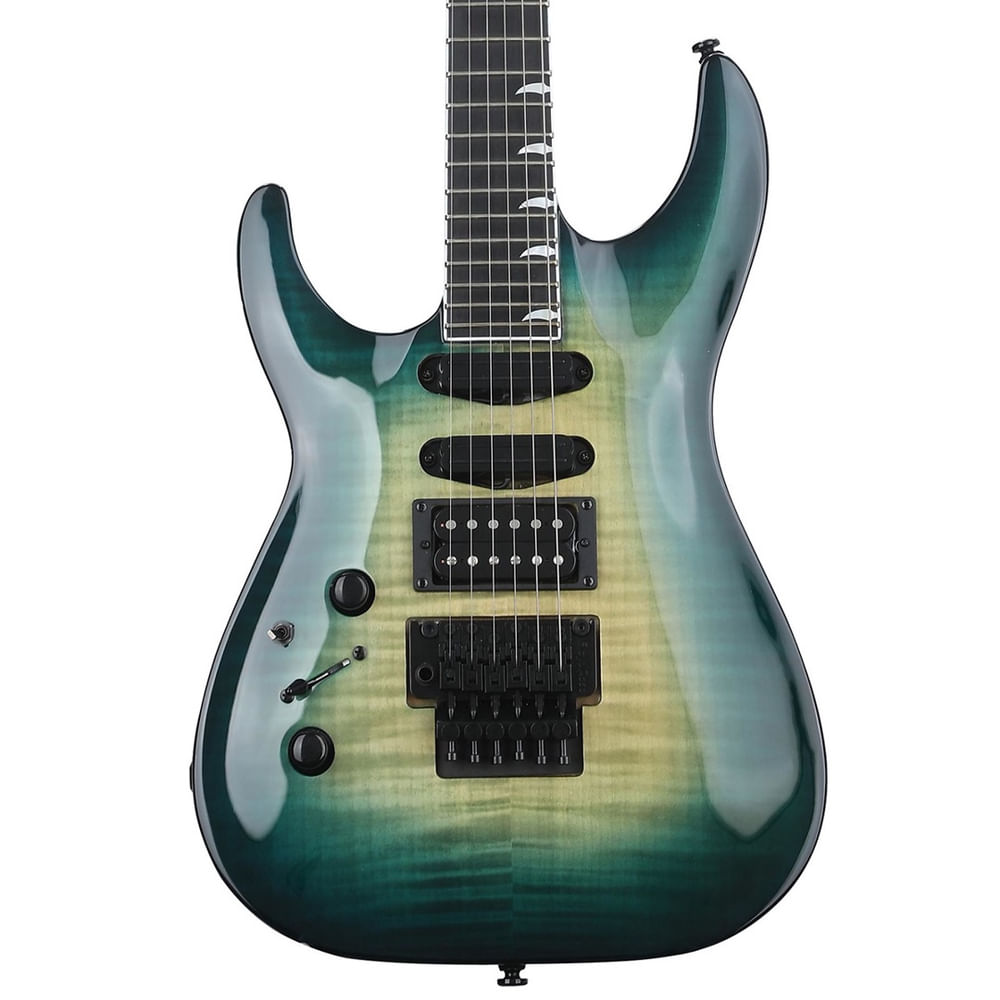 Guitarra Kramer SM-1 Floyd Rose Canhoto Caribbean Blue em Promoção
