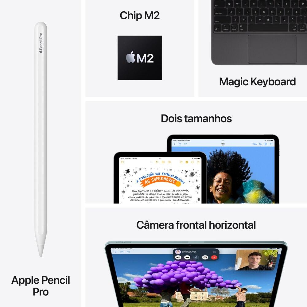 iPad Air de 13 polegadas Wi-Fi + Cellular 512GB Roxo