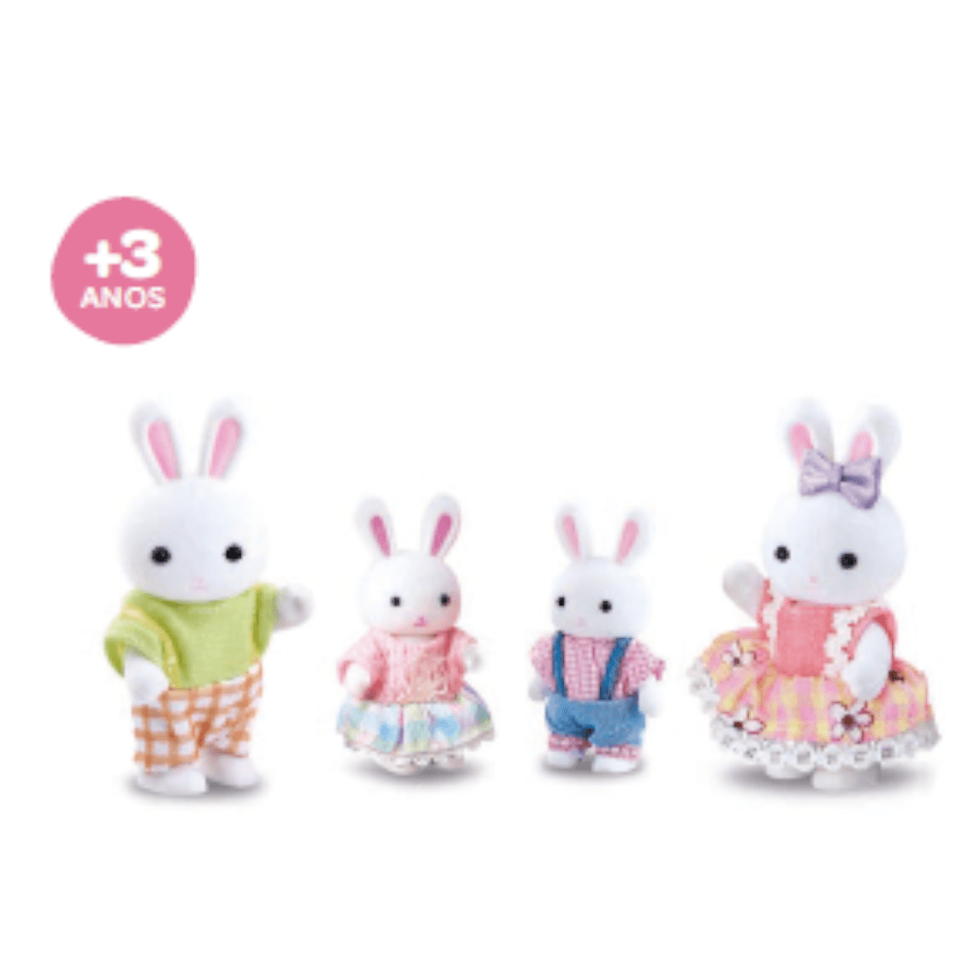 Miniatura Zoop Toys Família Coelho 4pç | Americanas