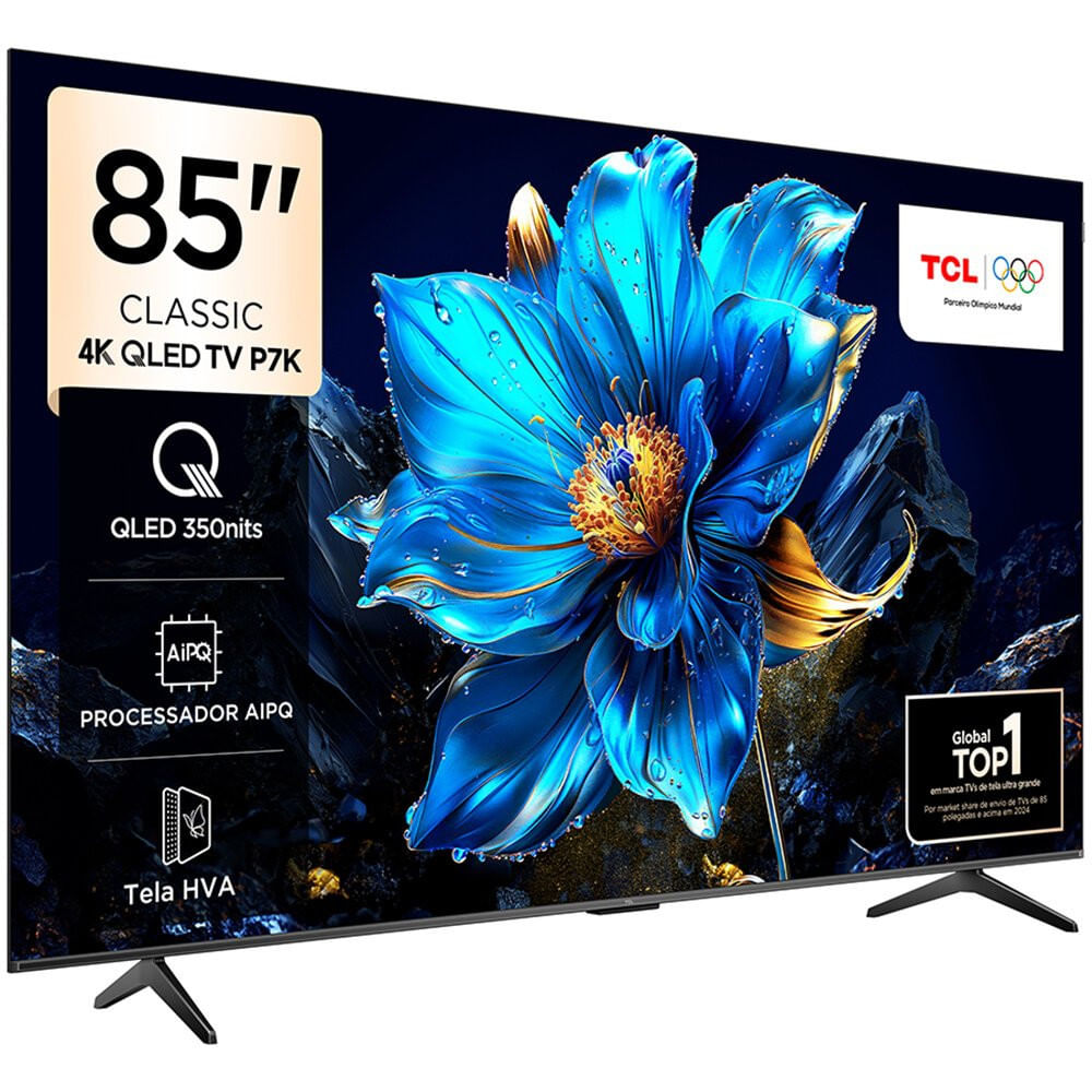 Smart TV TCL 85 Polegadas 4K UHD QLED Google TV - 85P7K