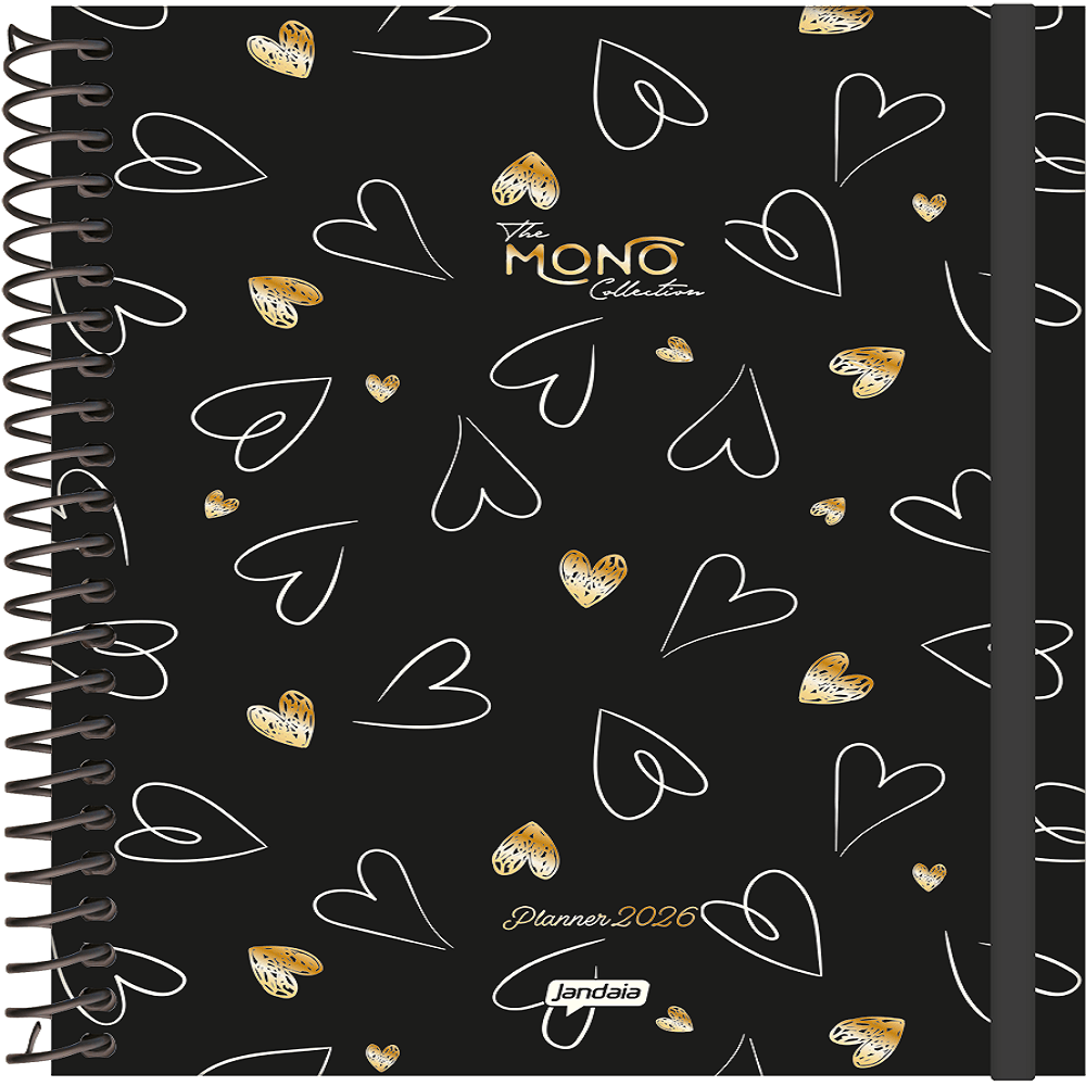 Planner 2026 Jandaia Espiral Office Mono 17,5x24,2cm Capa Dura 160 Páginas Sortido | Americanas