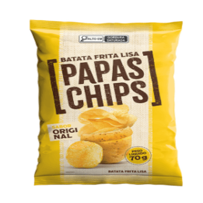その他 papas BATATA LISA ORIGINAL 70G PAPAS CHIPS
