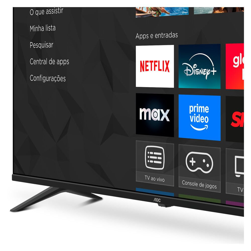 Smart TV AOC 50 Polegadas, DLED, 4K, Roku TV - 50U7045/78G