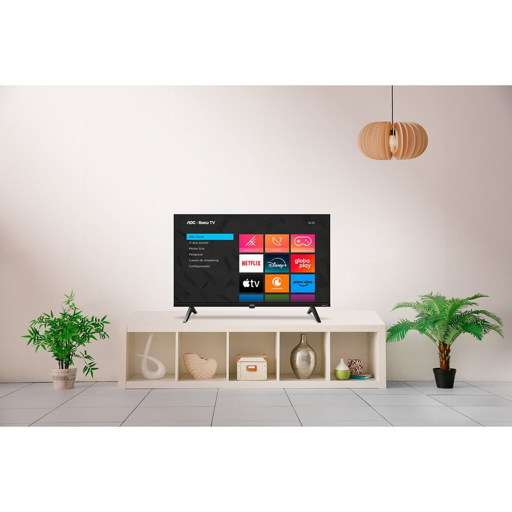 Smart TV AOC 40 Polegadas Full HD Roku TV 40S5045/78G
