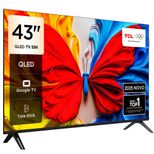 Smart TV TCL 43 Polegadas, Google TV, QLED, 4K - 43S5K
