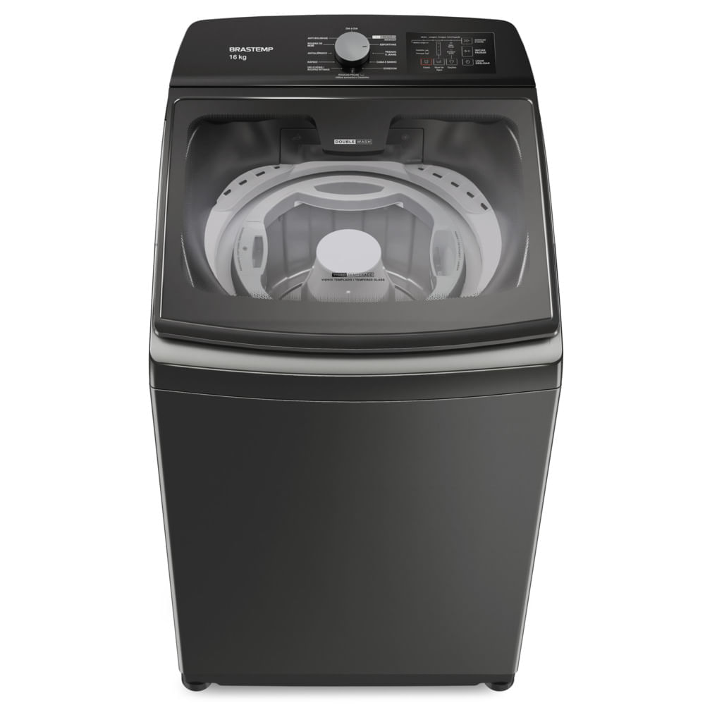 Lavadora de Roupa 16 Kg Titanium Com Tecnologia Double Wash e Ciclo Tira Manchas Advanced Brastemp - 110v - Bwd16a9ana
