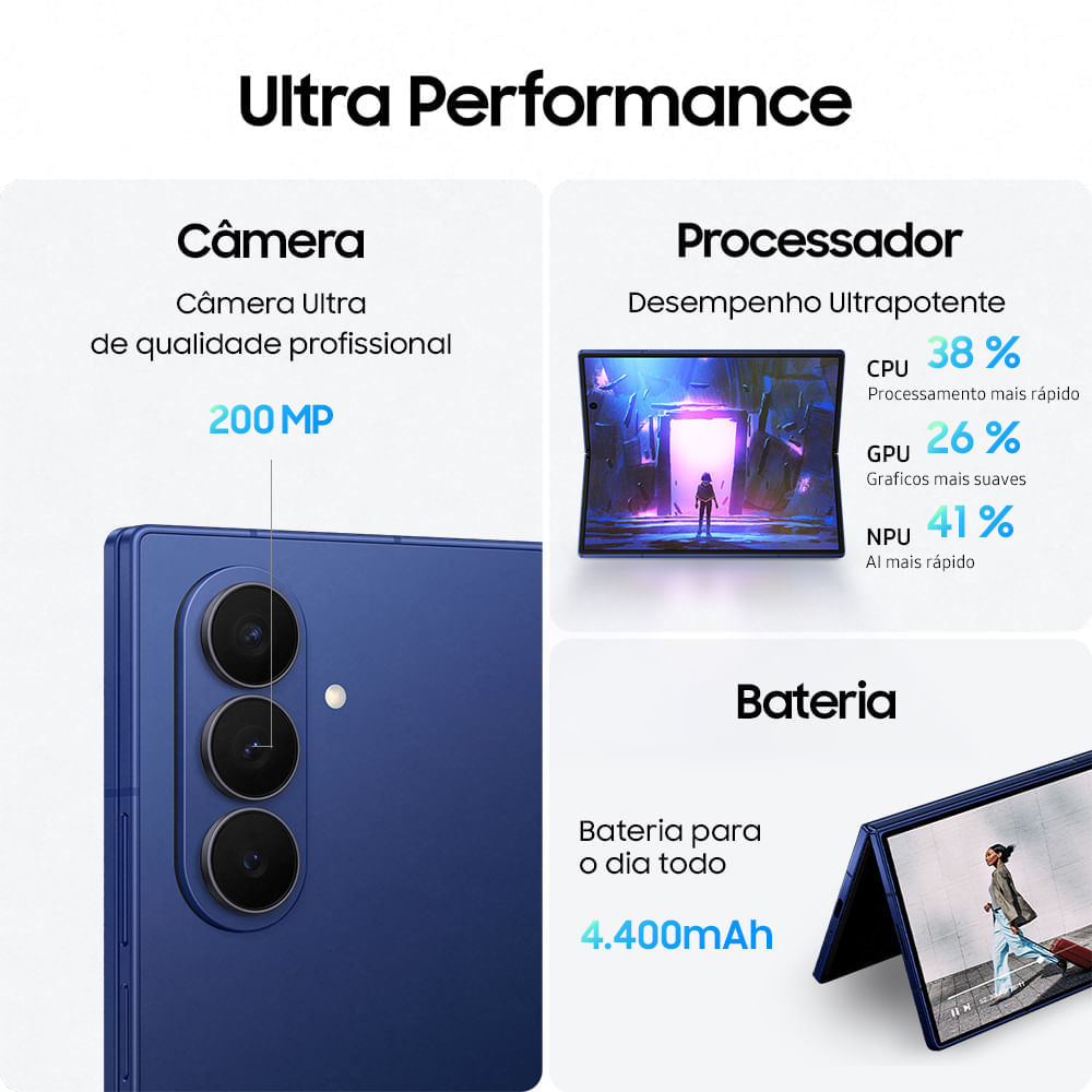a*y様 Galaxyfold7 Celular Samsung Galaxy Z Fold7 1TB, 16GB RAM, Tela 8.0