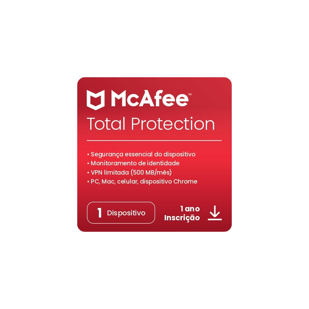 Gift Card McAfee Total Protection 1 Device