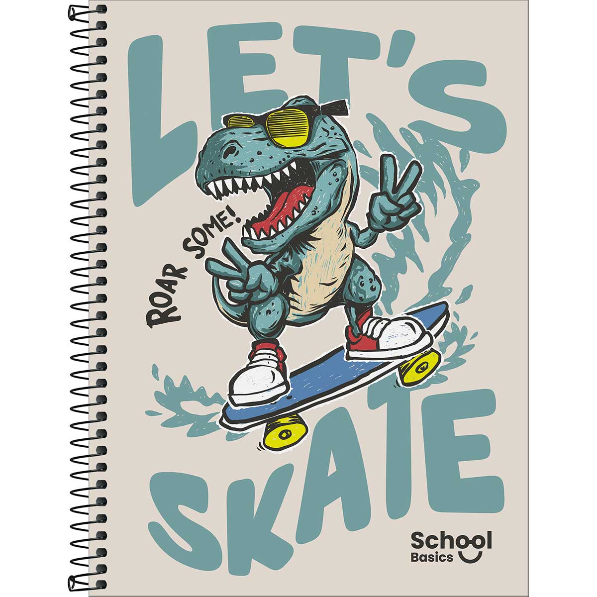 Caderno Universitário Capa Dura School Basics Masculino 1 Matéria 80 Folhas Sortido