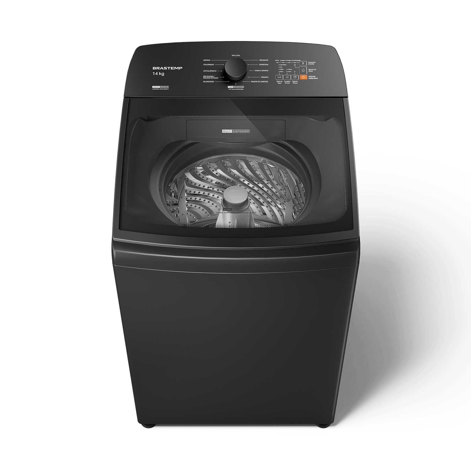Lavadora de Roupa 14 Kg Cinza Brastemp - 220v - Bwj14a9bna