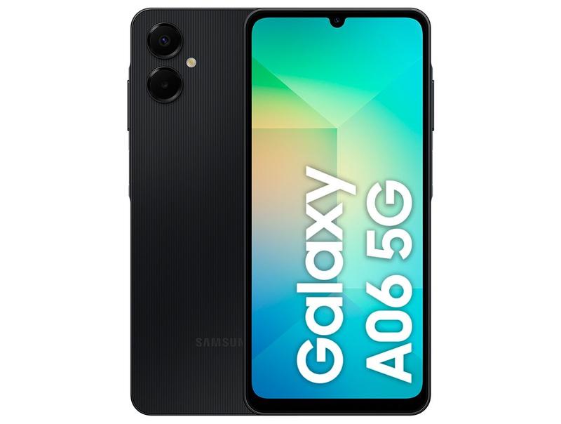 Smartphone Samsung Galaxy A06 5G 128GB 4GB RAM Preto Câm. 50MP + Selfie 8MP